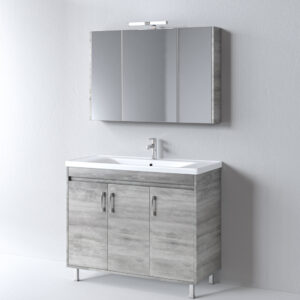 Σετ Έπιπλο Μπάνιου - SAVINA CEMENT 100 9SSA100CE0W Πάγκος 97x44x83cm