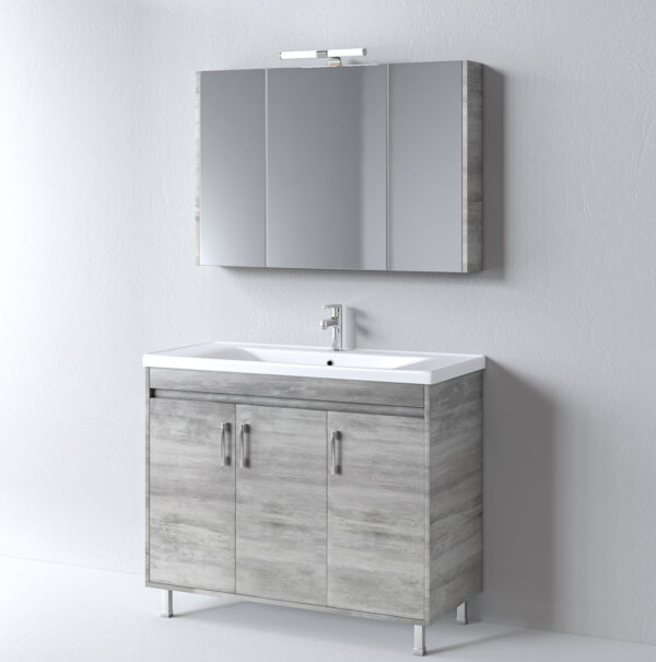 Σετ Έπιπλο Μπάνιου - SAVINA CEMENT 100 9SSA100CE0W Πάγκος 97x44x83cm