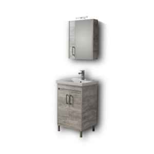Σετ Έπιπλο Μπάνιου - SAVINA CEMENT 55 9SSA055CE0W Πάγκος 51x44x83cm