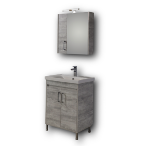 Σετ Έπιπλο Μπάνιου - SAVINA CEMENT 65 9SSA065CE0W Πάγκος 61x44x82cm