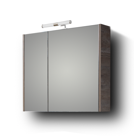 Σετ Έπιπλο Μπάνιου - SAVINA NATURAL OAK 80 9SSA080NO0W Πάγκος 77x44x83cm