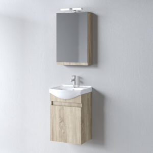 Σετ Έπιπλο Μπάνιου - SIENA SONOMA 45 9SSI045SN0W Πάγκο 45x44x83cm