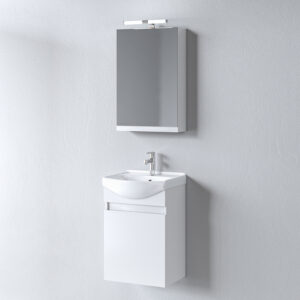 Σετ Έπιπλο Μπάνιου - SIENA WHITE 45 9SSI045GL0W Πάγκο 45x44x83cm