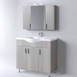 Σετ Έπιπλο Μπάνιου - SIENA HARMONY NEW 100 9SSI100HN0W Πάγκο 96x34x83cm