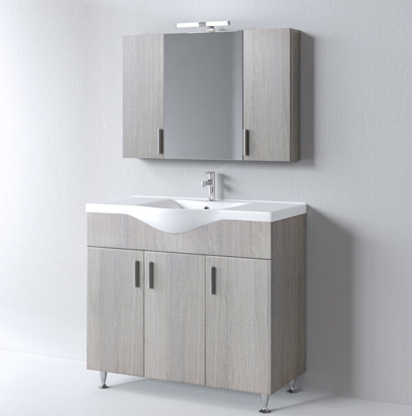 Σετ Έπιπλο Μπάνιου - SIENA HARMONY NEW 100 9SSI100HN0W Πάγκο 96x34x83cm