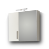 Σετ Έπιπλο Μπάνιου - SIENA WHITE 75 9SSI075GL0W Πάγκο 72x34x83cm