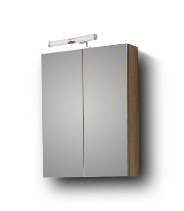 Σετ Έπιπλο Μπάνιου - SIENA SONOMA DARK 55 9SSI055SD0W Πάγκο 51x34x83cm