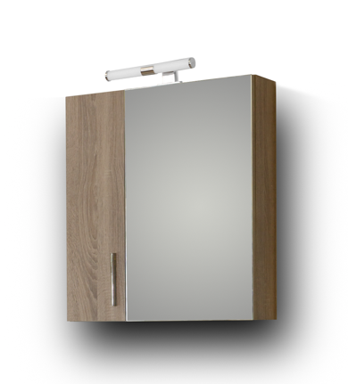 Σετ Έπιπλο Μπάνιου - SIENA SONOMA DARK 65 9SSI065SD0W Πάγκο 61x34x83cm