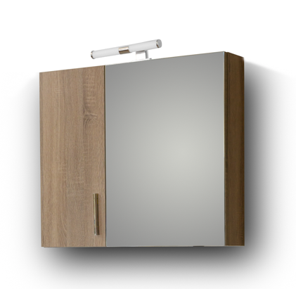 Σετ Έπιπλο Μπάνιου - SIENA SONOMA DARK 90 9SSI090SD0W Πάγκο 90x34x83cm