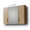 Σετ Επίπλου Mπάνιου - SIENA SONOMA 100 9SSI100SN0W Πάγκο 96x34x83cm