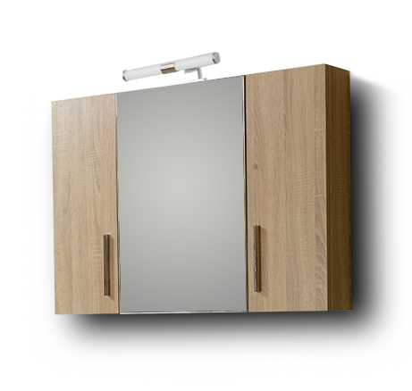 Σετ Επίπλου Mπάνιου - SIENA SONOMA 100 9SSI100SN0W Πάγκο 96x34x83cm