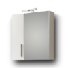 Σετ Έπιπλο Μπάνιου - SIENA WHITE 65 9SSI065GL0W Πάγκο 61x34x83cm