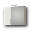 Σετ Έπιπλο Μπάνιου - SIENA WHITE 90 9SSI090GL0W Πάγκο 90x34x83cm