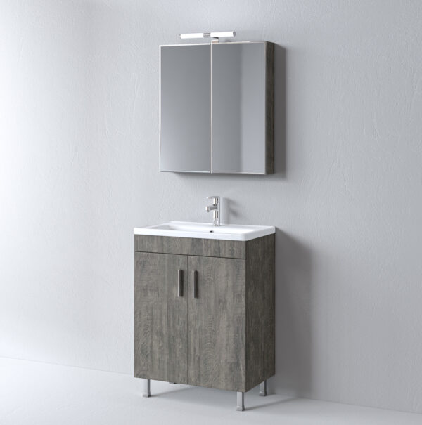 Σετ Έπιπλο Μπάνιου - SKOPELOS Berlin 60 9SSK060BE0W Πάγκος 58x36x83cm