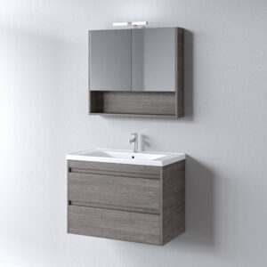 Σετ Έπιπλο Μπάνιου - SOFT GREY 80 (Anthracite) 9SSO080AO0 Πάγκος 78X45X60