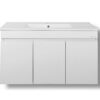 Σετ Έπιπλο Μπάνιου - OMEGA WHITE 100 9SOM100GLNW Πάγκο 97x44x60cm