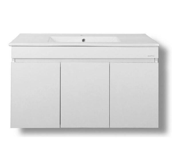 Σετ Έπιπλο Μπάνιου - OMEGA WHITE 100 9SOM100GLNW Πάγκο 97x44x60cm