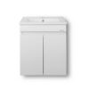 Σετ Έπιπλο Μπάνιου - OMEGA WHITE 65 9SOM065GLNW Πάγκο 62x44x57cm