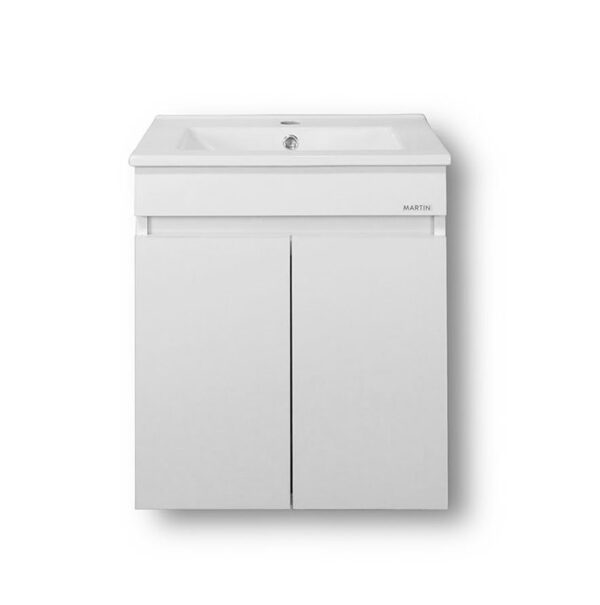 Σετ Έπιπλο Μπάνιου - OMEGA WHITE 65 9SOM065GLNW Πάγκο 62x44x57cm