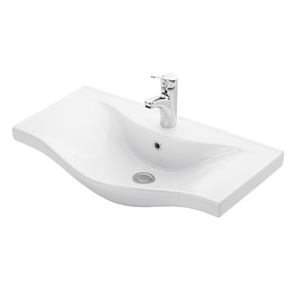 Σετ Έπιπλο Μπάνιου - SIENA SONOMA DARK 75 9SSI075SD0W Πάγκο 72x34x83cm