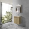 Σετ Έπιπλο Μπάνιου - OMEGA BEIGE OAK 55 9SOM055BONW Πάγκο 51x44x60