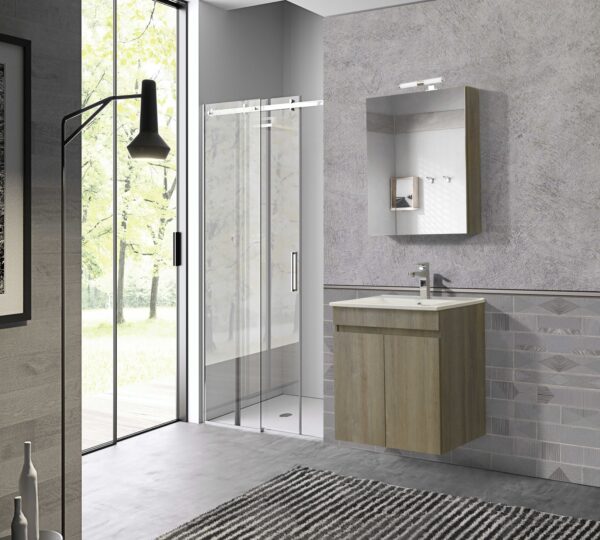 Σετ Έπιπλο Μπάνιου - OMEGA GREY OAK 55 9SOM055GONW Πάγκο 51x44x60