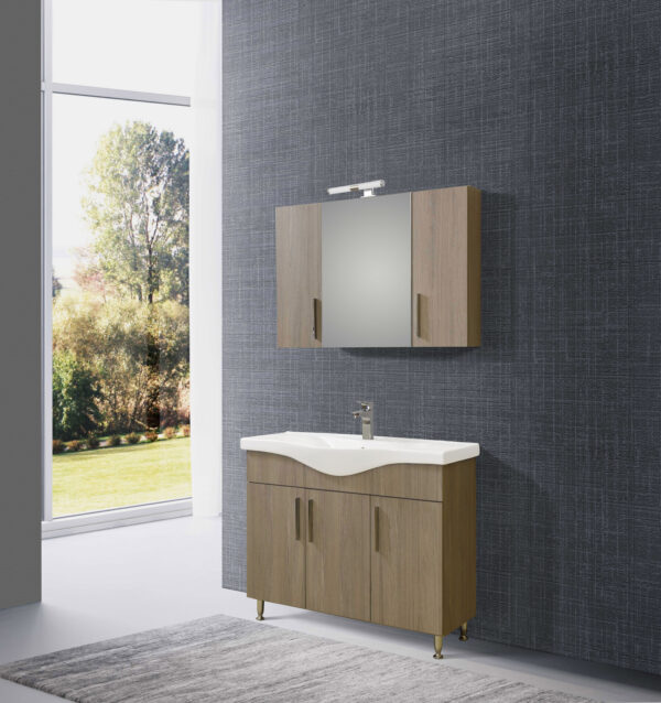 Σετ Έπιπλο Μπάνιου - SIENA HARMONY NEW 100 9SSI100HN0W Πάγκο 96x34x83cm