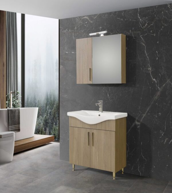 Σετ Έπιπλο Μπάνιου - SIENA HARMONY NEW 75 9SSI075HN0W Πάγκο 72x34x83cm