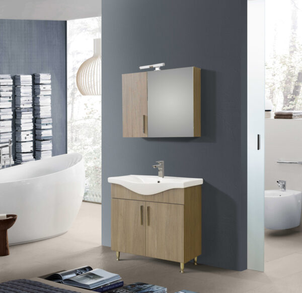 Σετ Έπιπλο Μπάνιου - SIENA HARMONY NEW 90 9SSI090HN0W Πάγκο 90x34x83cm