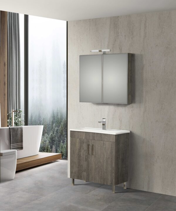 Σετ Έπιπλο Μπάνιου - SKOPELOS Berlin 80 9SSK080BE0W Πάγκος 78x36x83