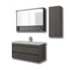 Σετ Έπιπλο Μπάνιου - SOFT GREY 100 (Anthracite) 9SSO100AO0W Πάγκος 97X45X60