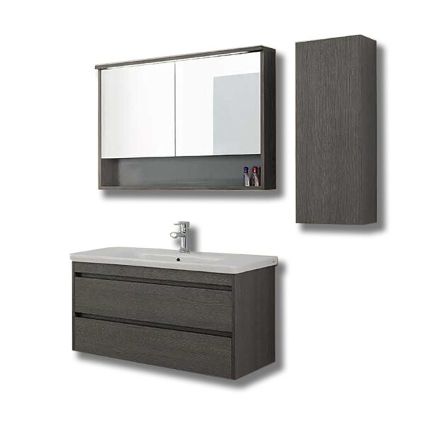 Σετ Έπιπλο Μπάνιου - SOFT GREY 100 (Anthracite) 9SSO100AO0W Πάγκος 97X45X60
