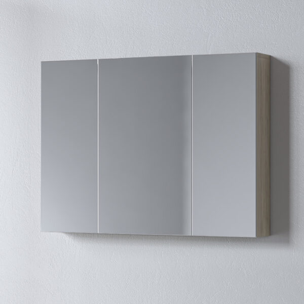 Καθρέφτης - OMEGA BEIGE OAK 100 3MOM100BO0W με ντουλάπια 95x14x65cm