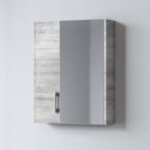 Καθρέφτης - SAVINA CEMENT 55 3MSA055CE0W με ντουλάπια 51x14x65cm