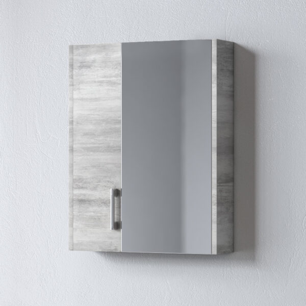 Καθρέφτης - SAVINA CEMENT 55 3MSA055CE0W με ντουλάπια 51x14x65cm