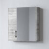 Καθρέφτης - SAVINA CEMENT 65 3MSA065CE0W με ντουλάπια 61x14x65cm