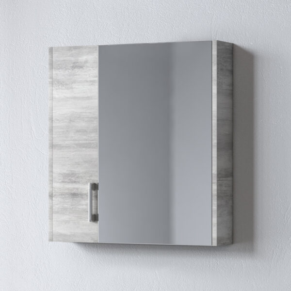 Καθρέφτης - SAVINA CEMENT 65 3MSA065CE0W με ντουλάπια 61x14x65cm