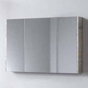 Καθρέφτης - SAVINA NATURAL OAK 100 3MSA100NO0W με ντουλάπια 97x14x65cm