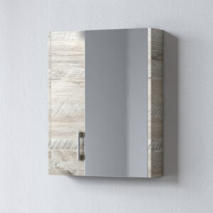 Καθρέφτης - SAVINA NATURAL OAK 55 3MSA055NO0W με ντουλάπια 51x14x65cm