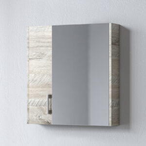 Καθρέφτης - SAVINA NATURAL OAK 65 3MSA065NO0W με ντουλάπια 61x14x65cm