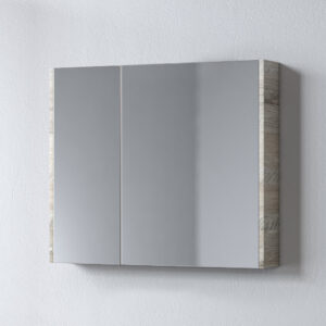 Καθρέφτης - SAVINA NATURAL OAK 80 3MSA080NO0W με ντουλάπια 77x14x65cm