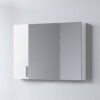 Καθρέφτης - SIENA WHITE 90 3MSI090GL0W με ντουλάπια 87.5x14x65cm