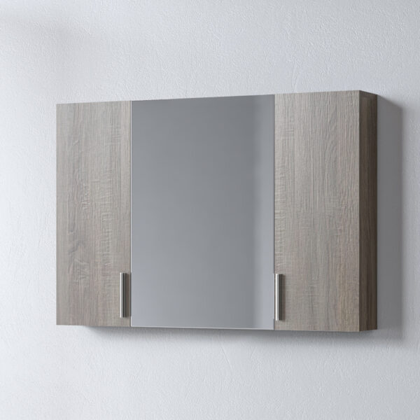 Καθρέφτης - SIENA SONOMA DARK 100 3MSI100SD0W με ντουλάπια 96x14x65cm