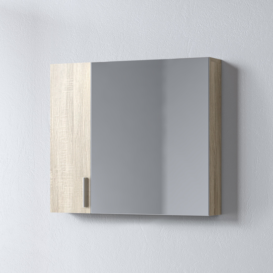 Καθρέφτης - SIENA SONOMA 75 3MSI075SN0W με ντουλάπια 75x14x65cm