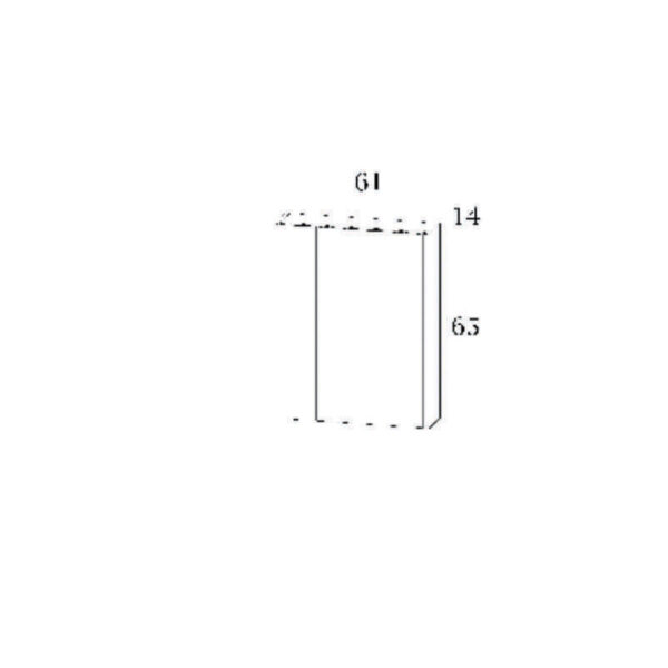 Καθρέφτης - SAVINA CEMENT 65 3MSA065CE0W με ντουλάπια 61x14x65cm
