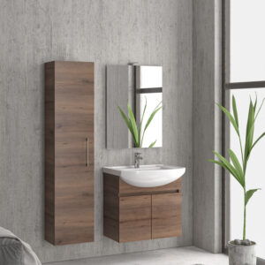 Βάση με δύο πόρτες Brown 8702 NEW BIANNA 65 KARAG 62x35x63cm