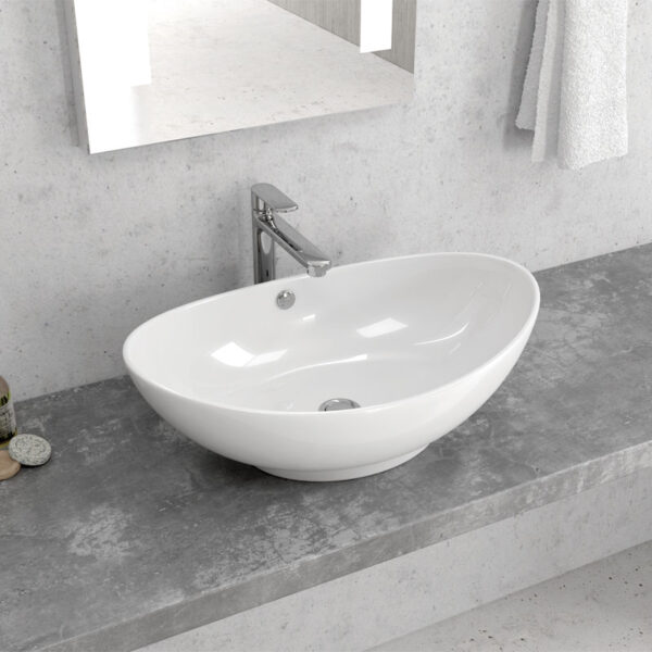 Νιπτήρας επικαθήμενος LT 3076 KARAG 59x38x19,5cm
