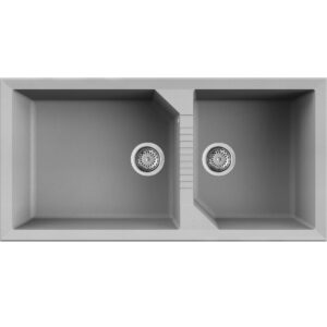 Νεροχύτης κουζίνας TEKNO 490 Aluminium 79 ELLECI 100x50cm